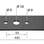 LAMINA P/CORTADOR GARTHEN 1,5 A 5 HP C/REC