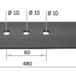 LAMINA P/CORTADOR TRAPP MC-50/850 1A5HP S/RECOLHED