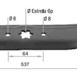 LAMINA P/TRATOR MTD 660G 14,5 HP C/RECOLHEDOR