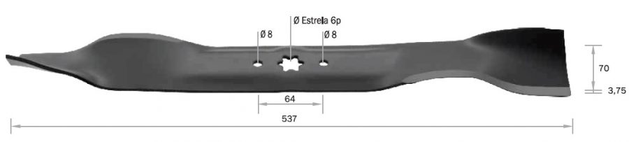 produto_7662.jpg LAMINA P/TRATOR MTD 660G 14,5 HP C/RECOLHEDOR - Imagem 1