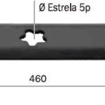 LÂMINA P/TRATOR LT112 10/12,5 HP