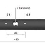 LÂMINA P/TRATOR MTD 605/660/675 12,5/13HP S/REC