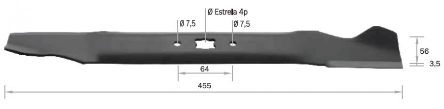 produto_7650.jpg LÂMINA P/CORTADOR GE 40 3,5HP RECENTE - Imagem 1