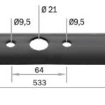 LÂMINA P/CORTADOR MTD 478 C ANTIGO
