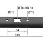 LÂMINA P/CORTADOR MTD 478 C/RECOLHEDOR NOVO