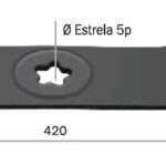 LÂMINA P/TRATOR MURRAY 21/24HP