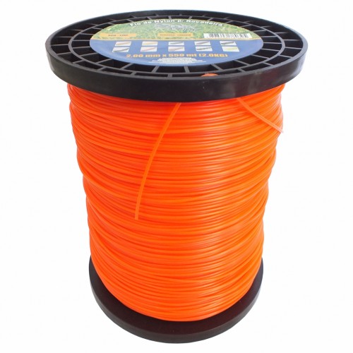 spinner105630001003708.jpg FIO DE NYLON ROLO 2KG COM 559 METROS - REDONDO 2,00MM - COR LARANJA - SPIN LINHA PREMIUM - Imagem 1