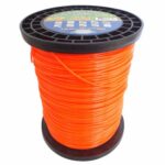FIO DE NYLON ROLO 2KG COM 317 METROS - REDONDO 2,70MM - COR LARANJA - SPIN LINHA PREMIUM