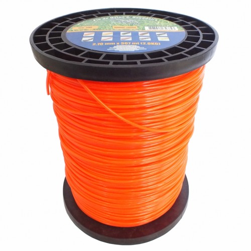 spinner105690001003710.jpg FIO DE NYLON ROLO 2KG COM 317 METROS - REDONDO 2,70MM - COR LARANJA - SPIN LINHA PREMIUM - Imagem 1