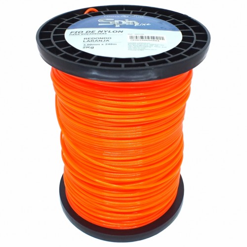 spinner105750001003711_1.jpg FIO DE NYLON ROLO 2KG COM 248 METROS - REDONDO 3,00MM - COR LARANJA - SPIN LINHA PREMIUM - Imagem 1