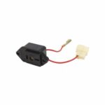 TOMADA FEMEA DO CARREGADOR DE BATERIA COM PLACA POLARIZADORA DC PARA GERADOR VG950