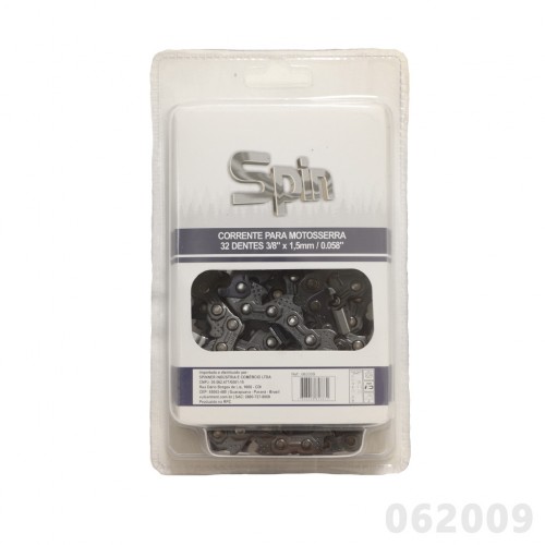 spinner230550001003486.jpg CORRENTE LOOP 32D 3/8 X 1,5MM (0.058") PARA SABRE 18" PARA MOTOSSERRA STIHL/HUSQVARNA/IMPORTADA-SPIN - Imagem 1