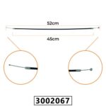 CABO DO ACELERADOR PARA ATOMIZADOR 43CC/ATOMIZADOR VAT20L - 52CM