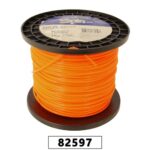 FIO DE NYLON ROLO 1KG COM 159 METROS - REDONDO 2,70MM - COR LARANJA - SPIN LINHA PREMIUM