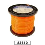 FIO DE NYLON ROLO 1KG COM 124 METROS - REDONDO 3,00MM - COR LARANJA - SPIN LINHA PREMIUM