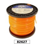 FIO DE NYLON ROLO 1KG COM 113 METROS - QUADRADO 3,00MM - COR LARANJA - SPIN LINHA PREMIUM