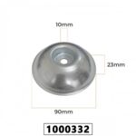 PRATO GIRATORIO METAL 90MM PERFIL ALTO FURO MENOR 10MM PARA ROÇADEIRA 26CC /33CC /43CC /52CC /62CC