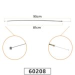 CABO DO ACELERADOR PARA ROÇADEIRA HUSQVARNA132/132R - 95CM