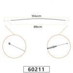 CABO DO ACELERADOR PARA ROÇADEIRA HUSQVARNA 142 RB - 104CM