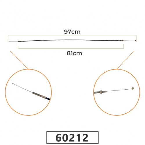 spinner336250001001345.jpg CABO DO ACELERADOR PARA ROÇADEIRA ECHO 2300 - 97CM - Imagem 1