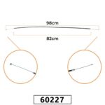 CABO DO ACELERADOR PARA ROÇADEIRA 26CC /33CC/43CC/52CC/62CC/ROÇADEIRA VR430H/VR430S/VR620H - 98CM