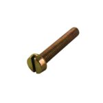 PARAFUSO FENDA 5 X 30MM - DOURADO