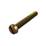 PARAFUSO FENDA 6 X 40MM - DOURADO